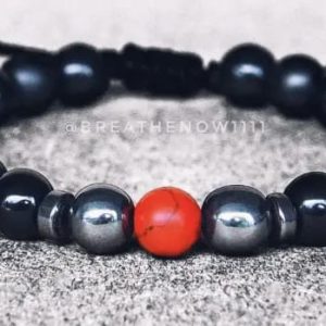 Pulsera piedra volcanica